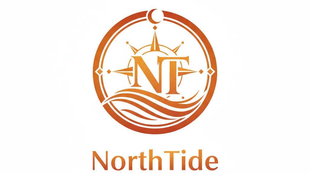 NorthTide Jewelry logo with a stylized 'NT' design on a white background
