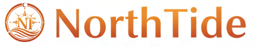 NorthTide logo with 'NT' symbol on a white background
